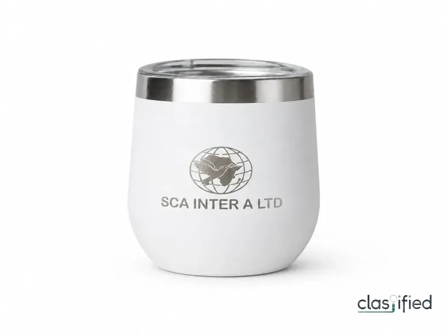 Personalized White Stainless Steel Tumbler – 500ml