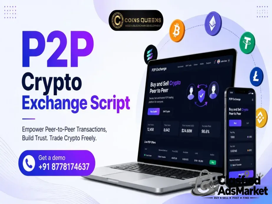 Turn P2P Concepts into Trading Platforms with P2P Crypto Exchange Script