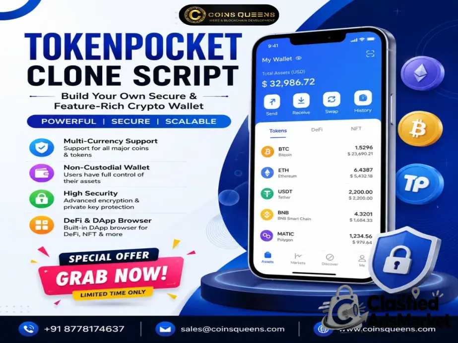 TokenPocket Clone Script – Exclusive Development Offer 